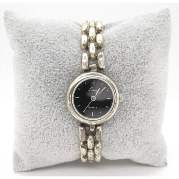 Women Ammos 925 Sterling Sliver Quartz WR Analog 23mm Round Watch (F837) - Picture 1 of 10